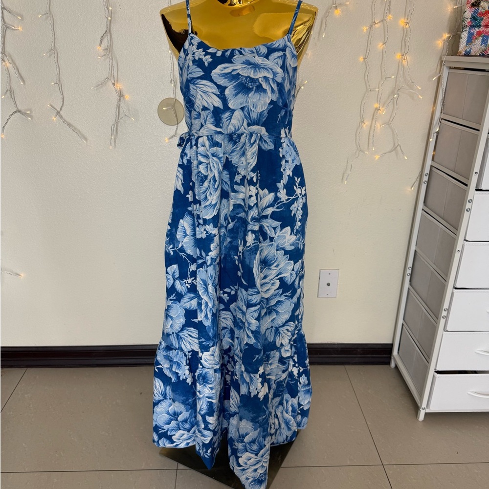 Joie Blue and White Patterned Dress